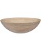 Novatto Beige Travertine Vessel Sink and Chrome Umbrella Drain NOSV-BTCH - alternate 2
